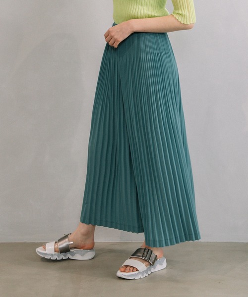 MARECHAL TERRE（マルシャルテル）の「ウォッシャブルプリーツパンツ（その他パンツ・レディース・ブラック/グリーン/ブルー/モカ・MEDIUM）」の14枚目の写真