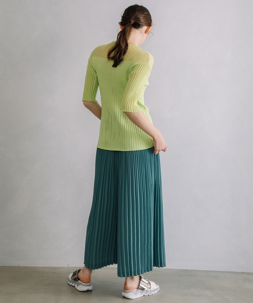 MARECHAL TERRE（マルシャルテル）の「ウォッシャブルプリーツパンツ（その他パンツ・レディース・ブラック/グリーン/ブルー/モカ・MEDIUM）」の16枚目の写真