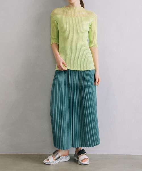 MARECHAL TERRE（マルシャルテル）の「ウォッシャブルプリーツパンツ（その他パンツ・レディース・ブラック/グリーン/ブルー/モカ・MEDIUM）」の17枚目の写真