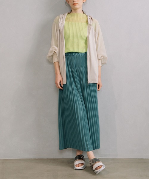 MARECHAL TERRE（マルシャルテル）の「ウォッシャブルプリーツパンツ（その他パンツ・レディース・ブラック/グリーン/ブルー/モカ・MEDIUM）」の18枚目の写真