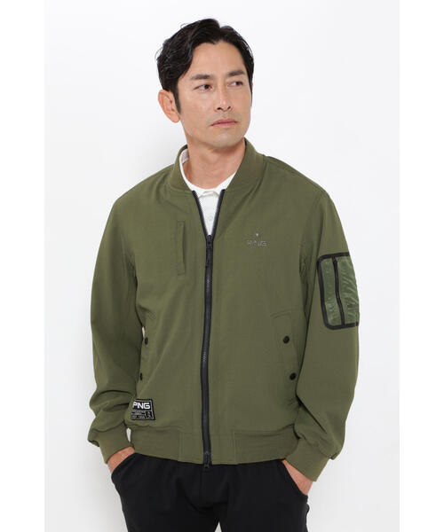 PING APPAREL / ピン アパレル クールマックスエコドビーブルゾン セール】【PING APPAREL】クールマックスエコメイド ドビー