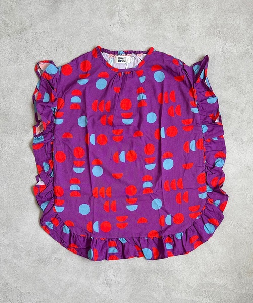 HOGAN RANCH WEAR(ホーガンランチウエア)の「ラウンドフリルワンピース(90~140cm)(ワンピース・キッズ・ブラック/パープル/ピンク・100/110/120/130/140/90)」の1枚目の写真