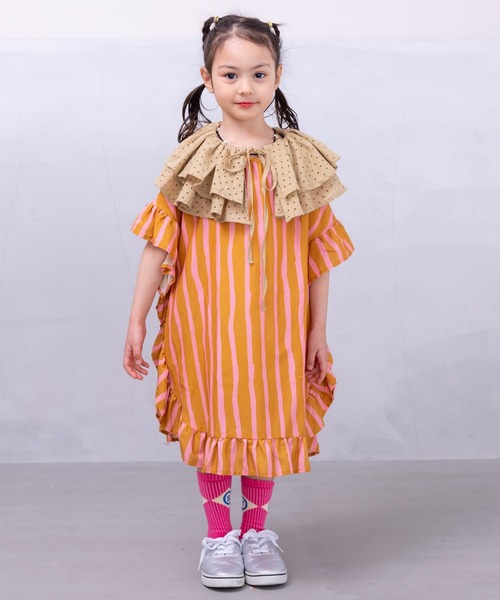 HOGAN RANCH WEAR(ホーガンランチウエア)の「ラウンドフリルワンピース(90~140cm)(ワンピース・キッズ・ブラック/パープル/ピンク・100/110/120/130/140/90)」の3枚目の写真