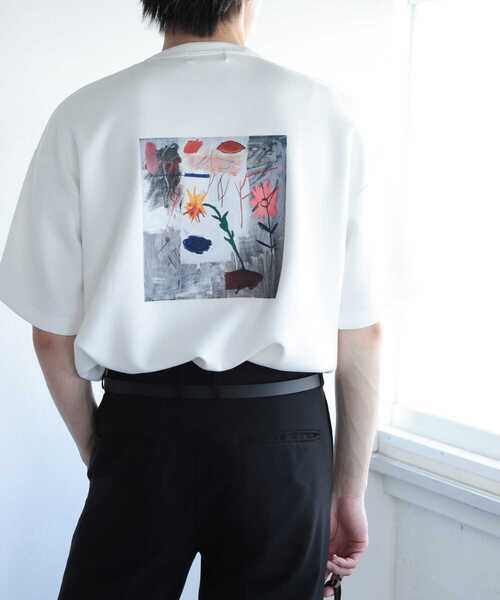 SENSE OF PLACE by URBAN RESEARCH(センスオブプレイスバイアーバンリサーチ)の「『別注』グラフィックアートTシャツ(5分袖)C(Tシャツ/カットソー・メンズ・ブルー/ホワイト/ブラック・MEDIUM/LARGE)」の8枚目の写真