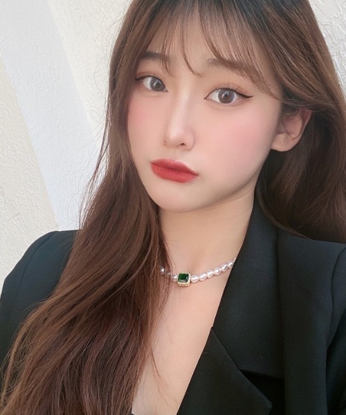 LAC-VERT（ラック・ヴェール）の「パールエメラルドネックレス（ネックレス・レディース・エメラルド・FREE）」の2枚目の写真