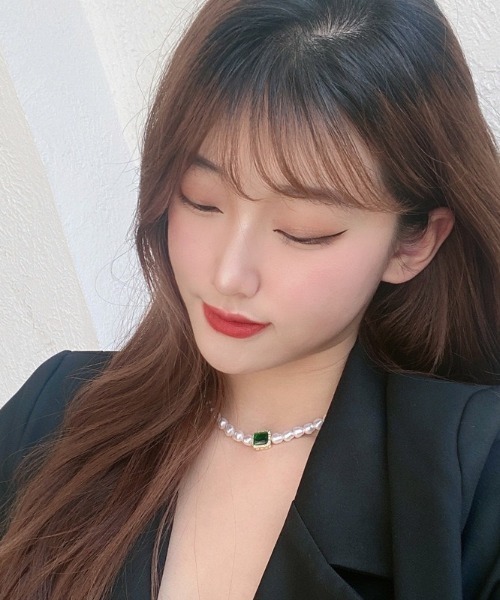 LAC-VERT（ラック・ヴェール）の「パールエメラルドネックレス（ネックレス・レディース・エメラルド・FREE）」の9枚目の写真