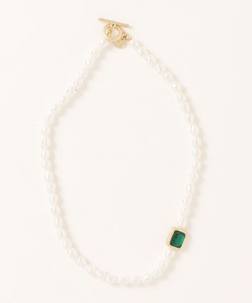 LAC-VERT（ラック・ヴェール）の「パールエメラルドネックレス（ネックレス・レディース・エメラルド・FREE）」の14枚目の写真