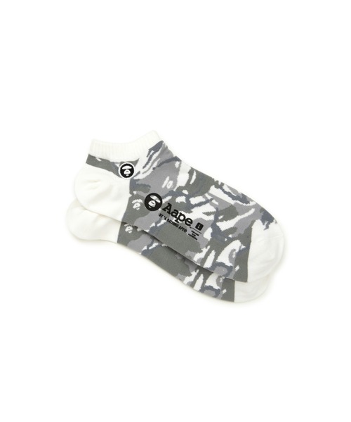 AAPE BY A BATHING APE（エーエイプバイアベイシングエイプ）の「AAPE SOCKS（ソックス/靴下・メンズ・ベージュ系その他6/ホワイト系その他/ブラック系その他・LARGE/SMALL）」の4枚目の写真