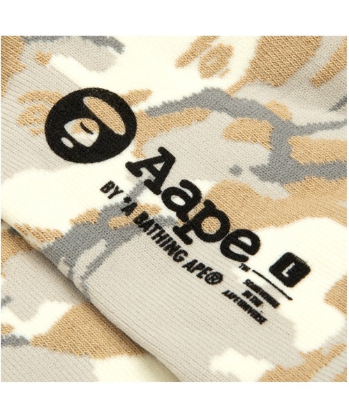 AAPE BY A BATHING APE（エーエイプバイアベイシングエイプ）の「AAPE SOCKS（ソックス/靴下・メンズ・ベージュ系その他6/ホワイト系その他/ブラック系その他・LARGE/SMALL）」の12枚目の写真