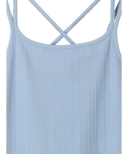 earth music&ecology（アースミュージックアンドエコロジー）の「バッククロスキャミソール（インナーウェア/肌着・レディース・モカ/ブラック/オフホワイト/サックスブルー・S/M）」の17枚目の写真