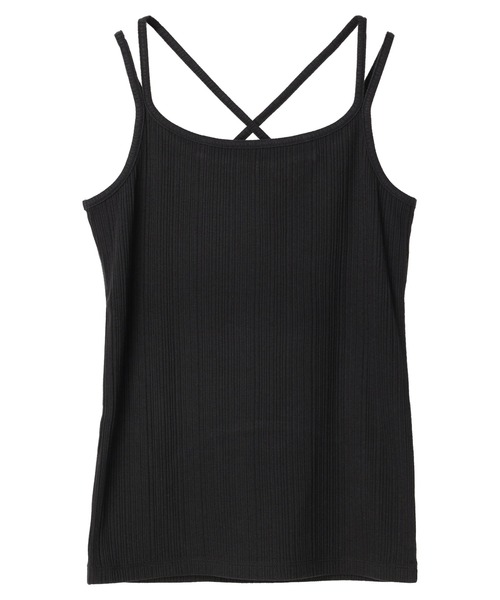 earth music&ecology（アースミュージックアンドエコロジー）の「バッククロスキャミソール（インナーウェア/肌着・レディース・モカ/ブラック/オフホワイト/サックスブルー・S/M）」の21枚目の写真