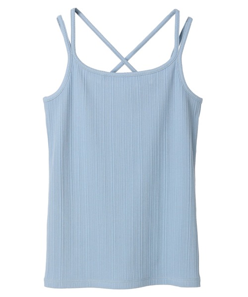 earth music&ecology（アースミュージックアンドエコロジー）の「バッククロスキャミソール（インナーウェア/肌着・レディース・モカ/ブラック/オフホワイト/サックスブルー・S/M）」の18枚目の写真