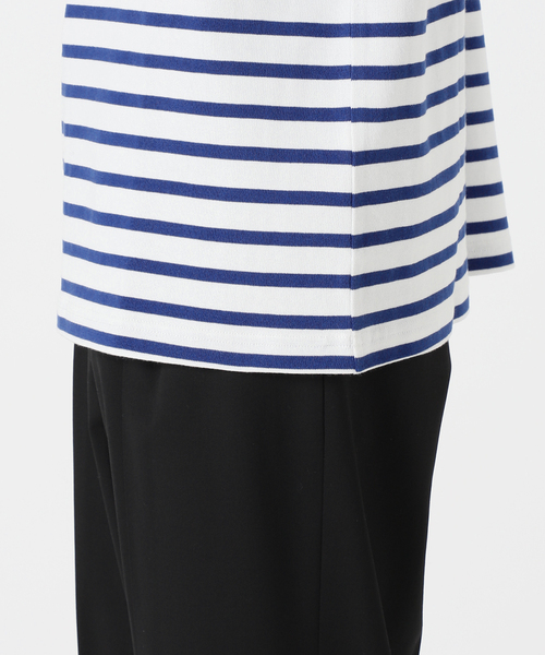 LOOPWHEELER for LOWERCASEリラックスボーダーバスクシャツ LOOPWHEELER tシャツ 「LOOPWHEELER for LOWERCASE」別注