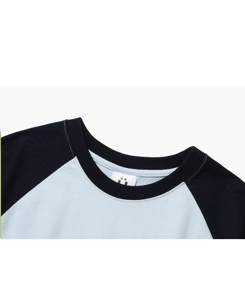 ISTKUNST(イストクンスト)の「A'GEM/9 × .kom『ISTKUNST/イストクンスト』3D STAR RAGLAN CROP TEE/3Dスター ラグランクロッ プ 半袖 カットソー(Tシャツ/カットソー・メンズ・アイボリー/ライトブルー・FREE)」の12枚目の写真