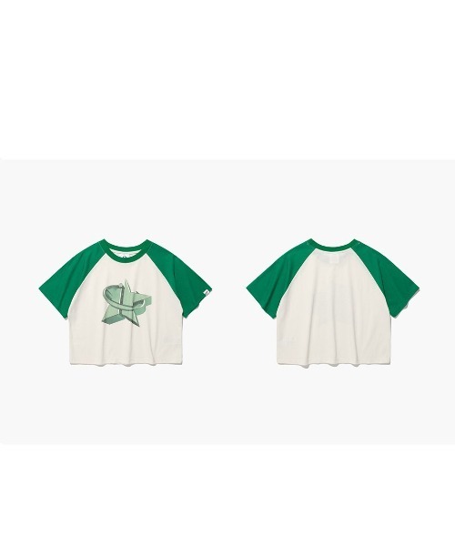 ISTKUNST(イストクンスト)の「A'GEM/9 × .kom『ISTKUNST/イストクンスト』3D STAR RAGLAN CROP TEE/3Dスター ラグランクロッ プ 半袖 カットソー(Tシャツ/カットソー・メンズ・アイボリー/ライトブルー・FREE)」の17枚目の写真
