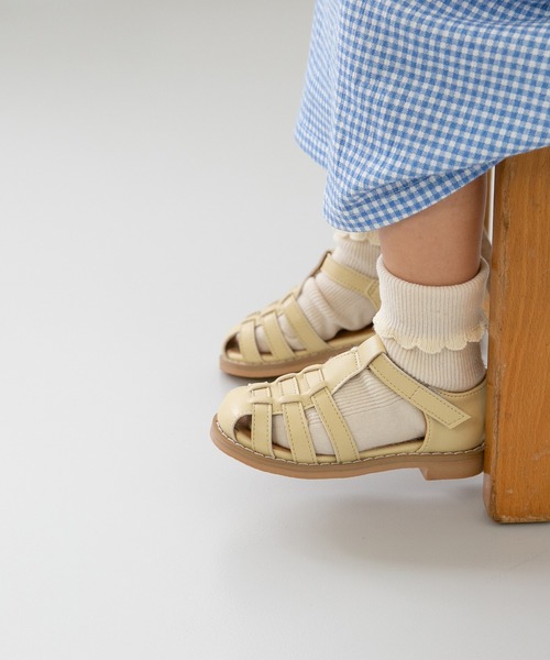 menue（メヌエ）の「キッズグルカサンダル（サンダル・キッズ・ブラック/ブラウン/グリーン/イエロー/アイボリー・15.0cm/16.0cm/17.0cm/18.0cm/19.0cm/20.0cm/21.0cm）」の5枚目の写真