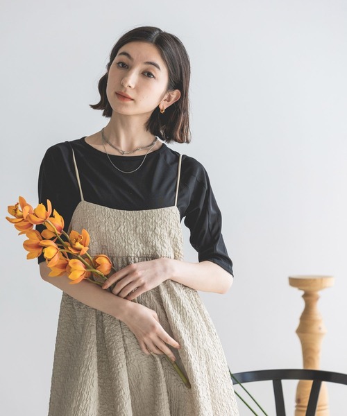 eL（エル）の「【eL】Sheer Pullover 5S/194430（Tシャツ/カットソー・レディース・ホワイト/ブラック/カーキ/グリーン系その他・FREE）」の7枚目の写真