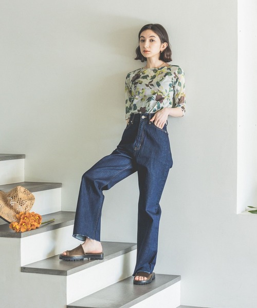 eL（エル）の「【eL】Sheer Pullover 5S/194430（Tシャツ/カットソー・レディース・ホワイト/ブラック/カーキ/グリーン系その他・FREE）」の12枚目の写真