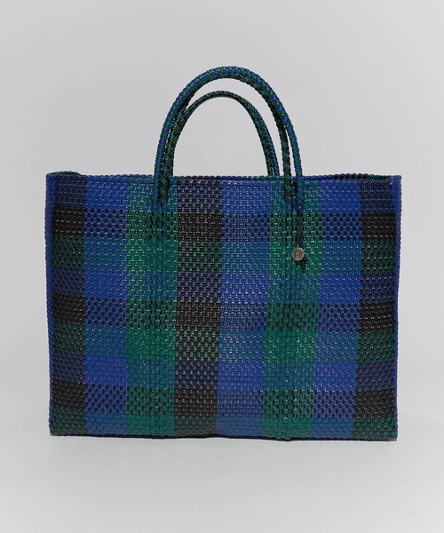 OJO DE MEX（オホデメックス）の「OJO DE MEX/オホデメックス Plastico CAGO Tote Grande かごバッグ（ハンドバッグ・レディース・ブラック×ゴールド/ブラック/ブルー・FREE）」の11枚目の写真