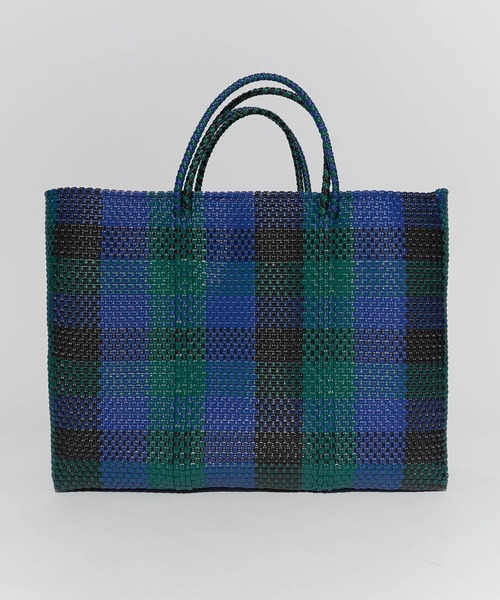 OJO DE MEX（オホデメックス）の「OJO DE MEX/オホデメックス Plastico CAGO Tote Grande かごバッグ（ハンドバッグ・レディース・ブラック×ゴールド/ブラック/ブルー・FREE）」の18枚目の写真