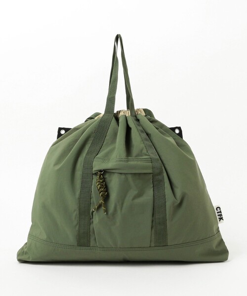 Ray BEAMS（レイビームス）の「CONTROL FREAK / ナイロン 3way スクエア バッグ（トートバッグ・レディース・ブラック/オリーブ・ONE SIZE）」の13枚目の写真