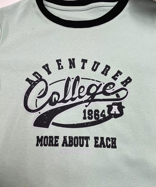 SPIGA(スピーガ)の「CollegeロゴプリントTシャツ(Tシャツ/カットソー・レディース・ホワイト/ブラック/カーキ/ピンク系その他・FREE)」の10枚目の写真