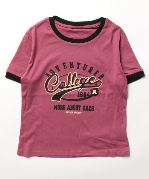 SPIGA(スピーガ)の「CollegeロゴプリントTシャツ(Tシャツ/カットソー・レディース・ホワイト/ブラック/カーキ/ピンク系その他・FREE)」の16枚目の写真