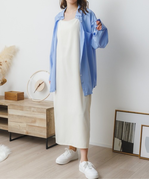Ada.(エイダ)の「今なら490円! Iライン キャミワンピース(ワンピース・レディース・ブラック/ベージュ/グレー/アイボリー・FREE)」の16枚目の写真