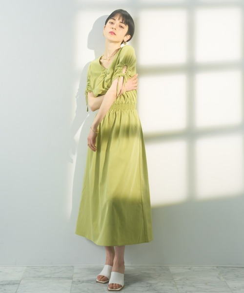 DRWCYS（ドロシーズ）の「ギャザースリーブワンピース gathered