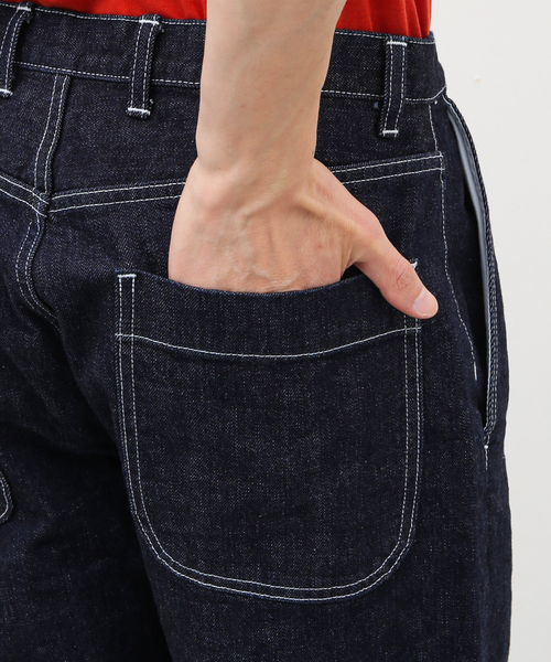 ◆colon◆ colon(コロン)｜【MEN】Cotton Stripe バンドカラーシャツ/Sax x White