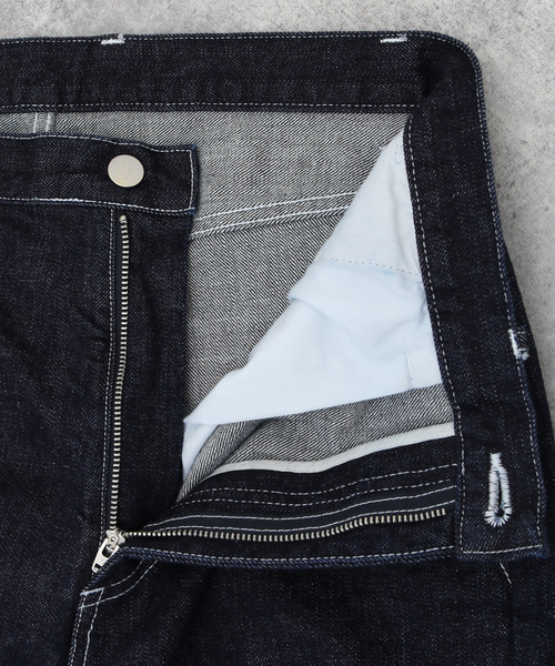 ◆colon◆ colon(コロン)｜【MEN】Cotton Stripe バンドカラーシャツ/Sax x White