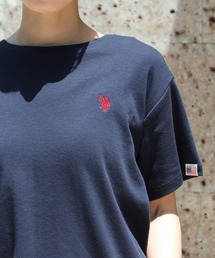 U.S. POLO ASSN. | 【U.S. POLO ASSN.】U.S.POLOレディース　ワンポイント刺繍半袖Tシャツ　PLL31201(Tシャツ/カットソー)