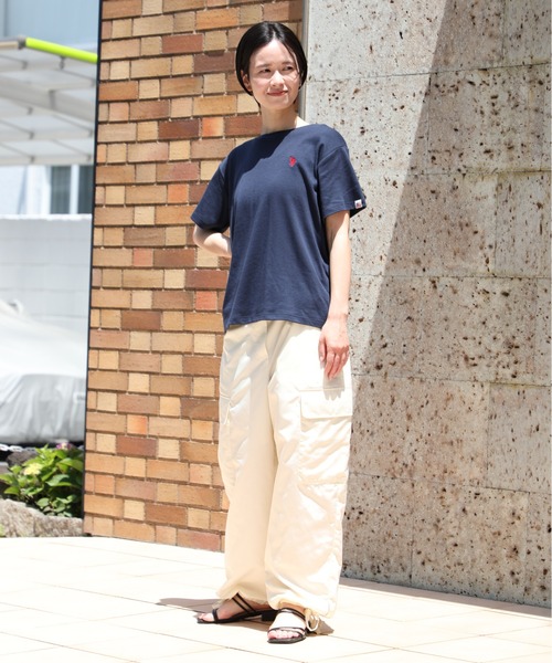 U.S. POLO ASSN.(ユーエスポロアッスン)の「【U.S. POLO ASSN.】U.S.POLOレディース ワンポイント刺繍半袖Tシャツ PLL31201(Tシャツ/カットソー・レディース・オフホワイト/マルチ/ネイビー/ピンク・L/M)」の16枚目の写真