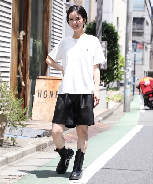 U.S. POLO ASSN.(ユーエスポロアッスン)の「【U.S. POLO ASSN.】U.S.POLOレディース ワンポイント刺繍半袖Tシャツ PLL31201(Tシャツ/カットソー・レディース・オフホワイト/マルチ/ネイビー/ピンク・L/M)」の20枚目の写真