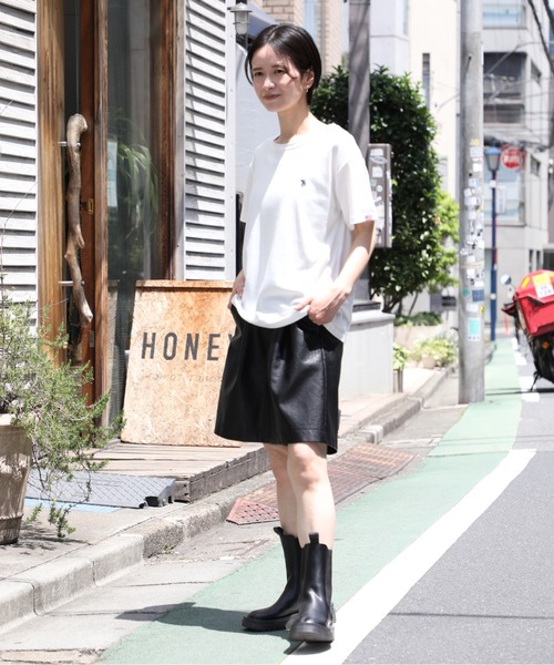 U.S. POLO ASSN.(ユーエスポロアッスン)の「【U.S. POLO ASSN.】U.S.POLOレディース ワンポイント刺繍半袖Tシャツ PLL31201(Tシャツ/カットソー・レディース・オフホワイト/マルチ/ネイビー/ピンク・L/M)」の19枚目の写真