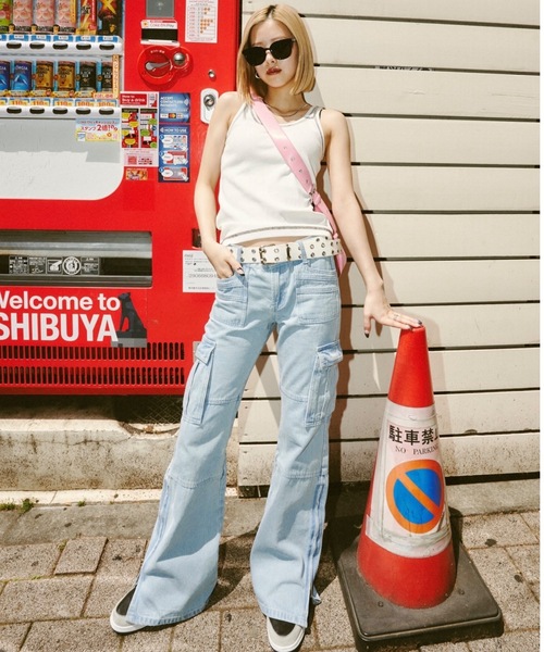 SHAGGIE（シャギー）の「【長さ調節可能】Wポケットフェイクレザーバッグ（ショルダーバッグ・レディース・ブラック/ピンク/カーキ・FREE）」の17枚目の写真