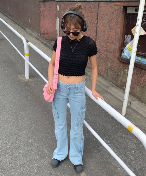 SHAGGIE（シャギー）の「【長さ調節可能】Wポケットフェイクレザーバッグ（ショルダーバッグ・レディース・ブラック/ピンク/カーキ・FREE）」の16枚目の写真