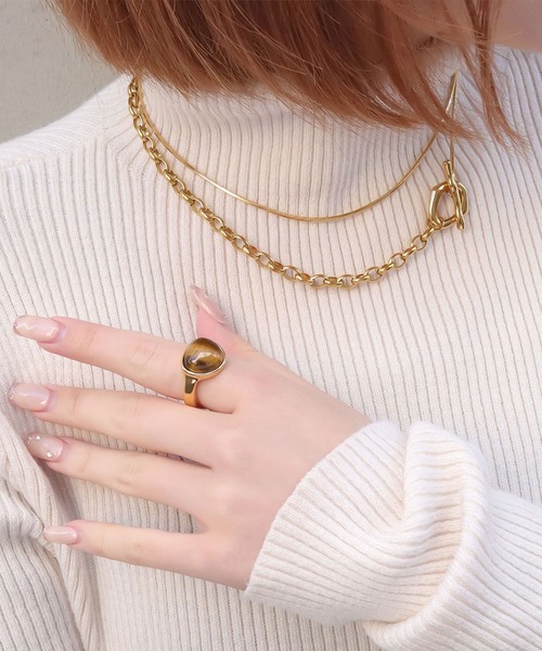 blackdia ocean(ブラックダイヤオーシャン)の「blackdia ocean オーバルマンテルロングネックレス(ネックレス・レディース・シルバー/ゴールド/シルバー×ゴールド/シルバー系その他/ゴールド系その他・FREE)」の11枚目の写真