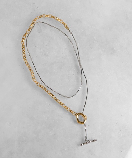 blackdia ocean(ブラックダイヤオーシャン)の「blackdia ocean オーバルマンテルロングネックレス(ネックレス・レディース・シルバー/ゴールド/シルバー×ゴールド/シルバー系その他/ゴールド系その他・FREE)」の15枚目の写真