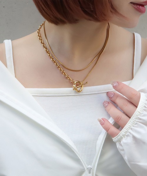 blackdia ocean(ブラックダイヤオーシャン)の「blackdia ocean オーバルマンテルロングネックレス(ネックレス・レディース・シルバー/ゴールド/シルバー×ゴールド/シルバー系その他/ゴールド系その他・FREE)」の18枚目の写真