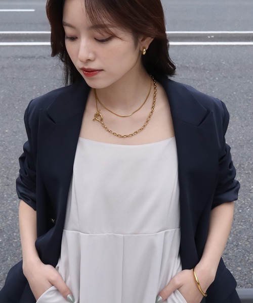 セール】blackdia ocean オーバルマンテルロングネックレス