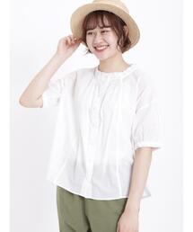 Samansa Mos2 | ギャザーブラウス(シャツ/ブラウス)