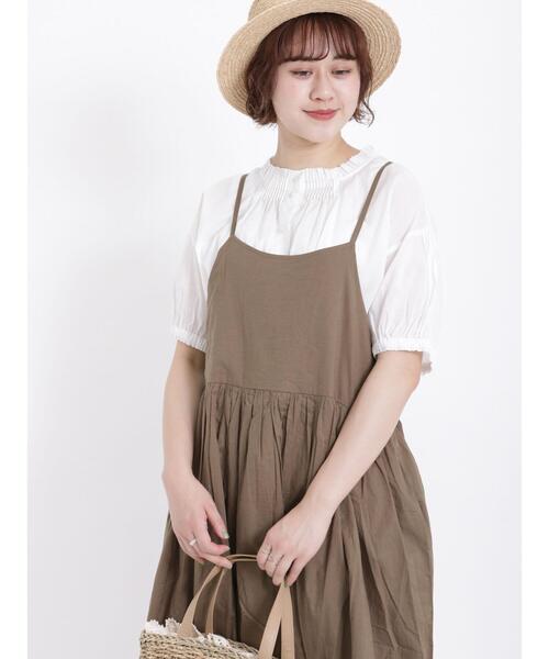 Samansa Mos2（サマンサ モスモス）の「ギャザーブラウス（シャツ/ブラウス・レディース・サックスブルー/オフホワイト/ブラック・F）」の16枚目の写真