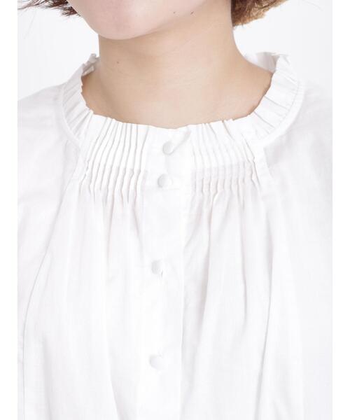 Samansa Mos2（サマンサ モスモス）の「ギャザーブラウス（シャツ/ブラウス・レディース・サックスブルー/オフホワイト/ブラック・F）」の22枚目の写真