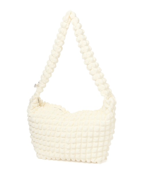 Elura(エルーラ)の「ポコポコ2wayショルダー(ショルダーバッグ・レディース・ブラック/オフホワイト・ONE SIZE)」の1枚目の写真