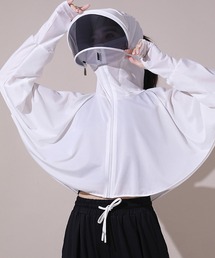 吸水速乾 ストレッチ UVカット率99%以上 キャップ付き日焼け止め UPF50+ラッシュガードパーカ