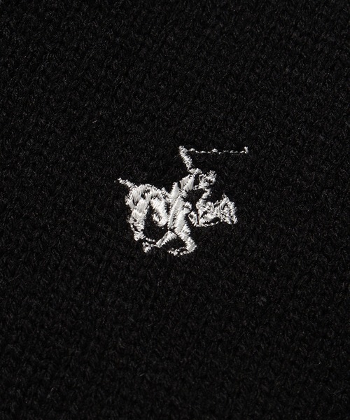 BEVERLY HILLS POLO CLUB（ビバリーヒルズポロクラブ）の「【Beverly Hills Polo Club/ビバリーヒルズポロクラブ】ワンポイントポニー刺繍 クルーネックニット（ニット/セーター・メンズ・グレー/ベージュ/ネイビー系1/ブラック/ブラック系1/ネイビー/アイボリー・LL/M/L）」の13枚目の写真