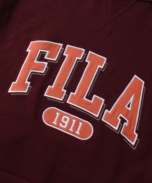 FILA(フィラ)の「【FILA/フィラ】カレッジロゴワッペン ビッグシルエット プルオーバーパーカー(パーカー・メンズ・バーガンディー/コバルトブルー/ダークカーキ・L/M/LL)」の20枚目の写真