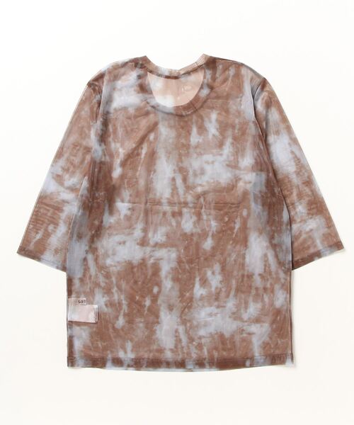 Solace(ソレイス)の「タイダイ柄シアートップス(Tシャツ/カットソー・レディース・ブラック/ブラウン/ネイビー・FREE)」の14枚目の写真