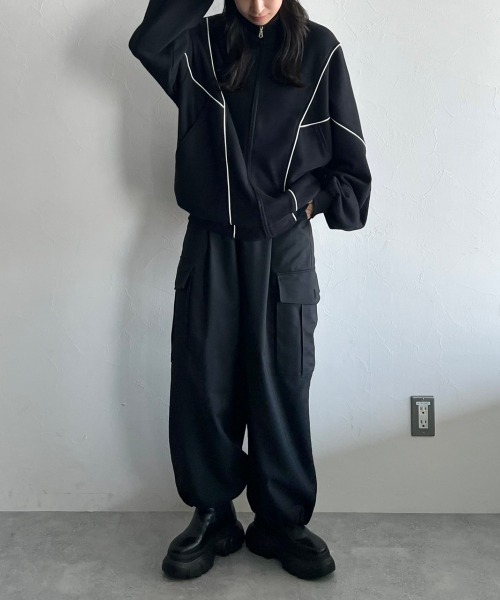 PAGEBOY(ページボーイ)の「チェックカーゴパンツ(カーゴパンツ・レディース・ホワイト系その他/ブラック/ネイビー系/グリーン系その他・FREE)」の13枚目の写真